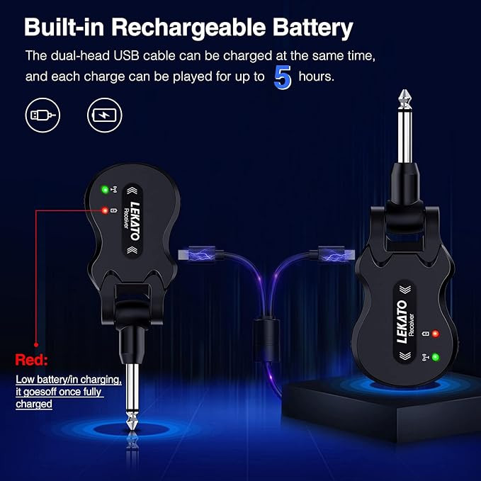 وایرلس گیتار LEKATO WS-50