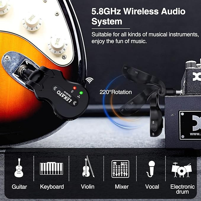 وایرلس گیتار LEKATO WS-50