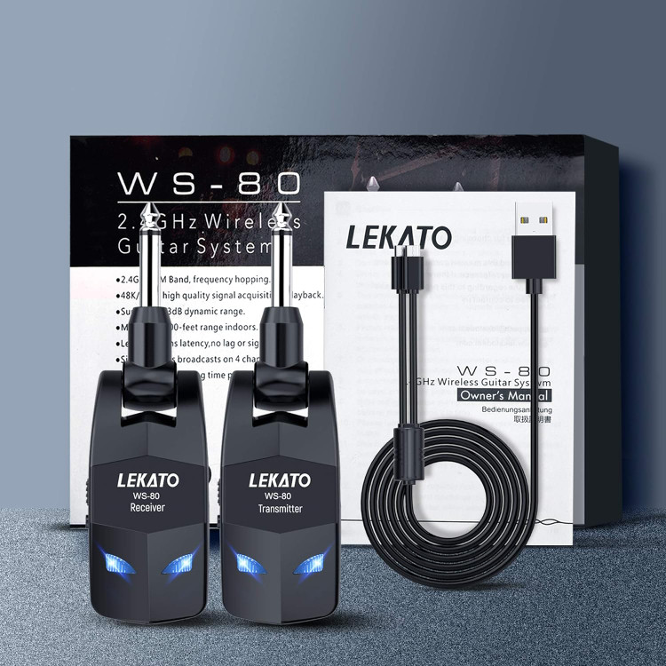 وایرلس گیتار LEKATO WS-80فرستنده گیرنده