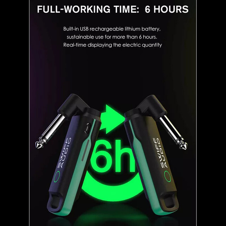 فرستنده گیرنده وایرلس گیتار swiff audioSwiff audio wireless ws70