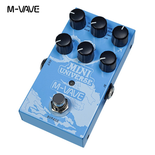 افکت حرفه ای ریورب m vave mini universe M vave mini universe reverb pedal unit