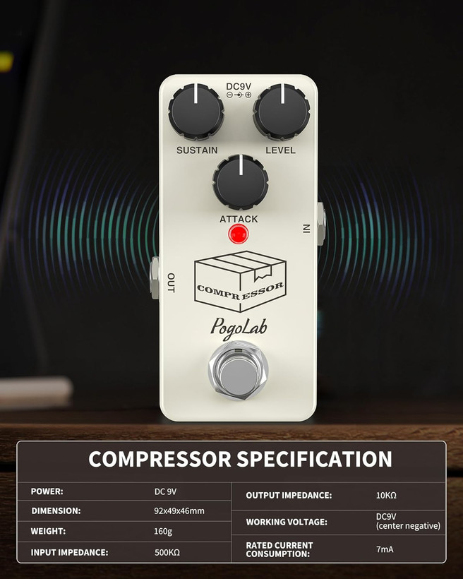 افکت یونیت کمپرسور PogoLab – کنترل داینامیک، صدایی متعادل