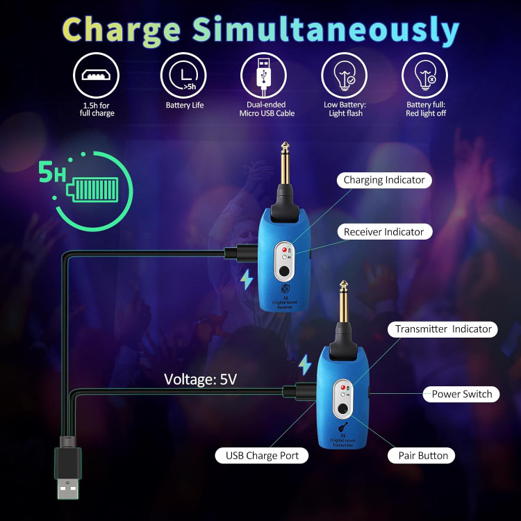 وایرلس A9 گیتار و الات موسیقی