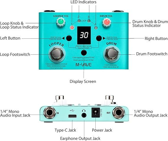 لوپر m vave lost tempo