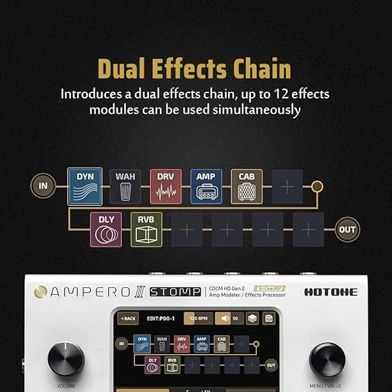 مولتی افکت hotone ampro 2 stomp hotone ampro2stomp multi effect