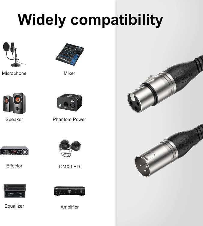 کابل XLR دو عددی NUOSIA