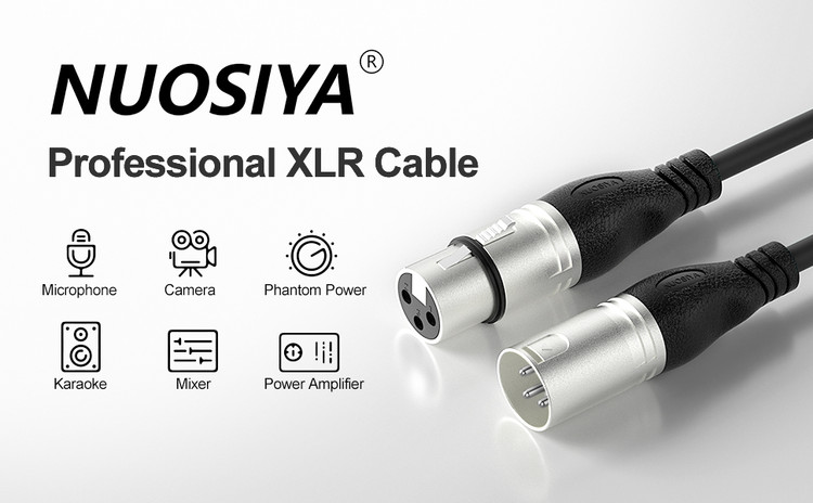 کابل XLR دو عددی NUOSIA