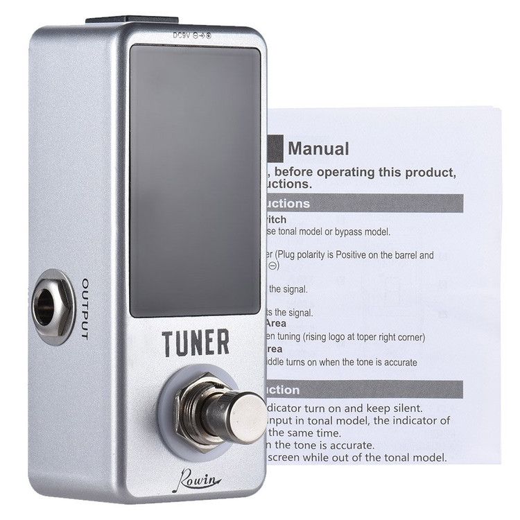 Rowin tuner mini pedal تیونر Rowin