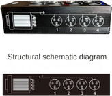 Hikgins1Pc 4-Channel 3-Pin XLR Audio and over Network Cable Extender