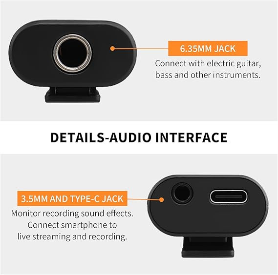ریکوردر کارت صدا جویو JOYO Guitar Audio Interface Pocket Internal Recording Sound Card