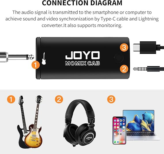 ریکوردر کارت صدا جویو JOYO Guitar Audio Interface Pocket Internal Recording Sound Card