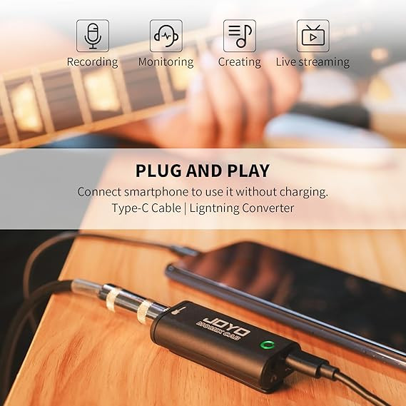 ریکوردر کارت صدا جویو JOYO Guitar Audio Interface Pocket Internal Recording Sound Card