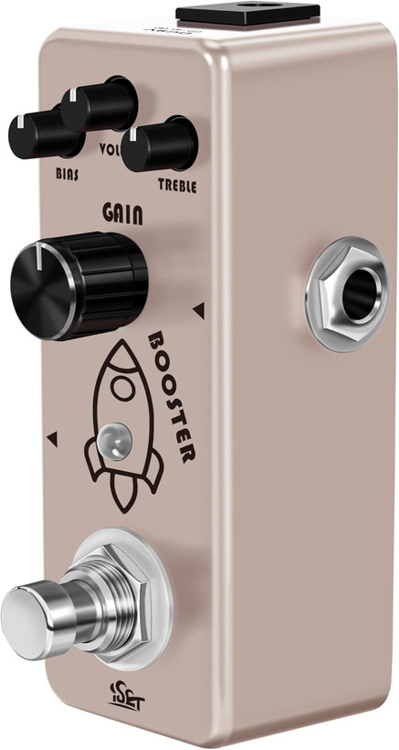 افکت بوستر isetISET Booster Effect Pedal Analog Rocket Boost For Electric Guitar Bass True Bypass