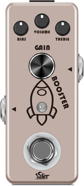 افکت بوستر isetISET Booster Effect Pedal Analog Rocket Boost For Electric Guitar Bass True Bypass