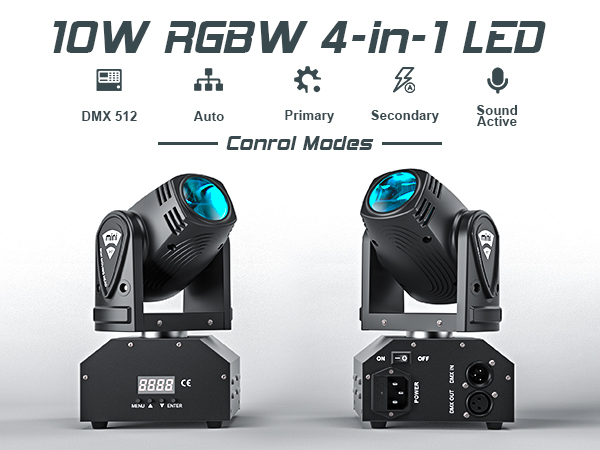 رقص نور مدل spot 30U`King LED Moving Head Light RGBW Beam Lights with DMX for Live Show DJ Disco Events Party Stage Lighting