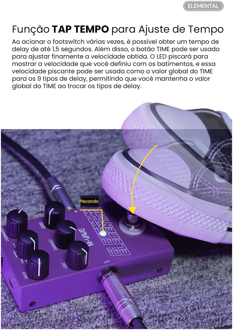 m vave element delay pedal افکت دیلی M VAVE ELEMENT