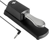 پدال ساستین shaevle Sustain Pedal For Keyboards Digital Piano MIDI and Synthesizer with Polarity Switch 1/4"(6.35mm) With 63-inch Cable Input Plug