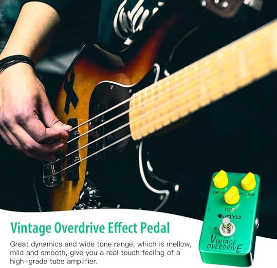 افکت جویو overdrive بیس JOYO Vintage Overdrive Pedal Classic Tone for Electric Guitar Effect - True Bypass (JF-01)