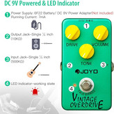 افکت جویو overdrive بیس JOYO Vintage Overdrive Pedal Classic Tone for Electric Guitar Effect - True Bypass (JF-01)