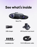 دوربین ثبت وقایع خودرو مارک nexar pro nexar pro Nexar Pro GPS Dash Cam System – Dual Dashcam Front and Interior Dash Camera for Cars with 64GB SD Card Unlimited Cloud Storage 24/7 Parking Mode Night Vision and 1-Year Nexar Classic App Subscription