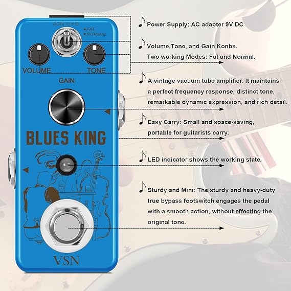 یونیت اوردرایو blues king vsn vsn overdrive blues king