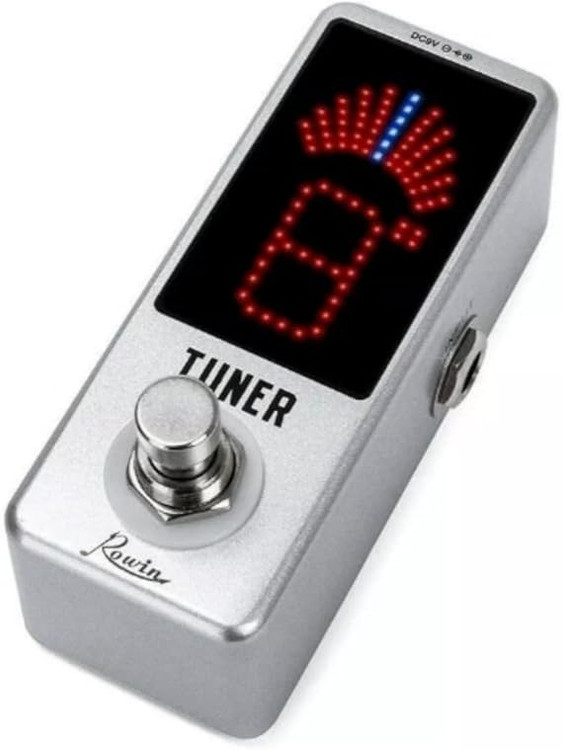 پدلل تیونر کروماتیک RowinRowin High Precision Guitar Chromatic Tuner Pedal Ture Bypass