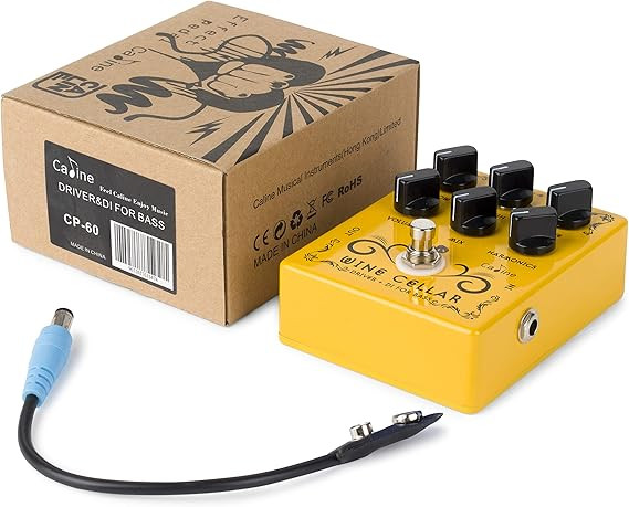 افکت اوردرایو و اکولایزر کالین CP-60 Wine Cellar Bass Driver Guitar Effects Pedal True Bypass