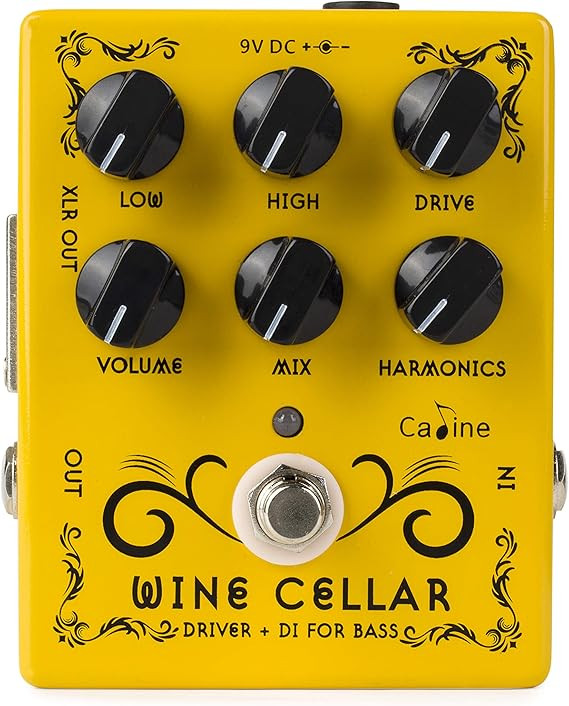افکت اوردرایو و اکولایزر کالین CP-60 Wine Cellar Bass Driver Guitar Effects Pedal True Bypass