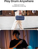 درام مجازی aeroband 2maxAeroBand Electronic Drum Set PocketDrum2 MAX(2025 Version), Air Drum Sticks & Pedals & Bluetooth Adapter, Play Drum Anywhere Anytime, 8 Tones and USB Midi Teens Adult Drummer Gift