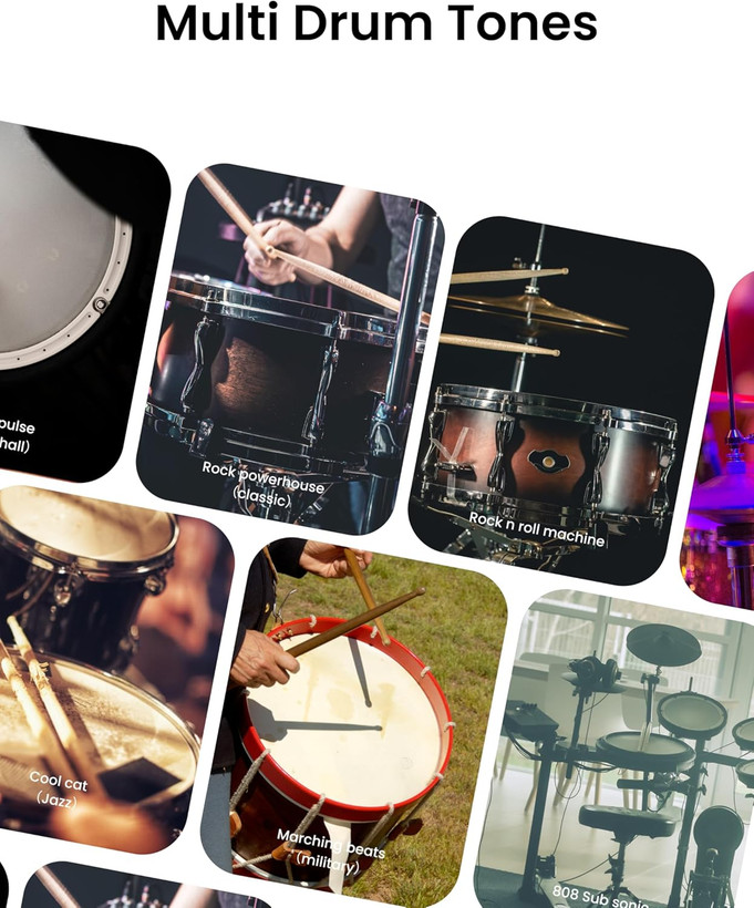 درام مجازی aeroband 2maxAeroBand Electronic Drum Set PocketDrum2 MAX(2025 Version), Air Drum Sticks & Pedals & Bluetooth Adapter, Play Drum Anywhere Anytime, 8 Tones and USB Midi Teens Adult Drummer Gift