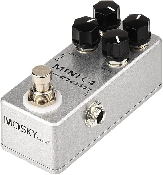 یونیت افکت کمپرسور moskey c4 MOSKYAudio Mini C4 Compressor Guitar Effect Pedal Metal Shell Pedal Effects True Bypass