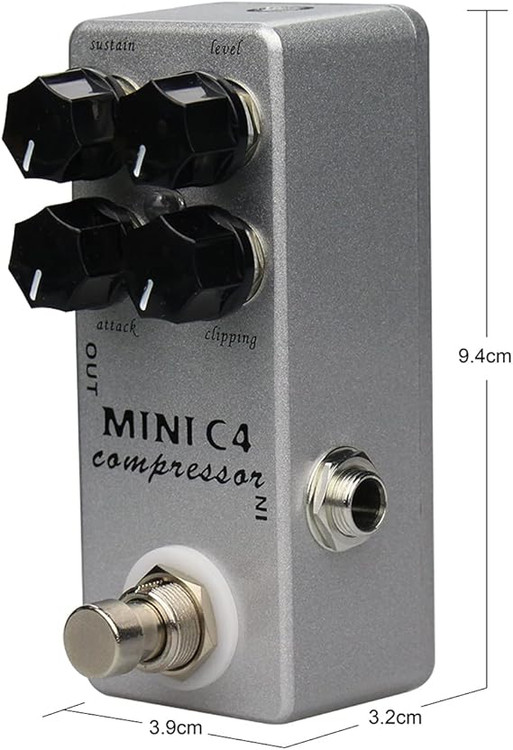 یونیت افکت کمپرسور moskey c4 MOSKYAudio Mini C4 Compressor Guitar Effect Pedal Metal Shell Pedal Effects True Bypass