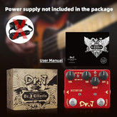 افکت دیسروشن lancelot dr.j جویو JOYO Distortion Pedal of Classic Modded Early 80s Screaming Distortion Effect for Electric Guitar High-end Edition Dr.J Series (D59)