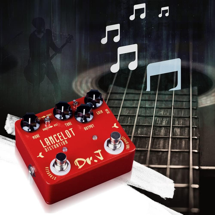 افکت دیسروشن lancelot dr.j جویو JOYO Distortion Pedal of Classic Modded Early 80s Screaming Distortion Effect for Electric Guitar High-end Edition Dr.J Series (D59)