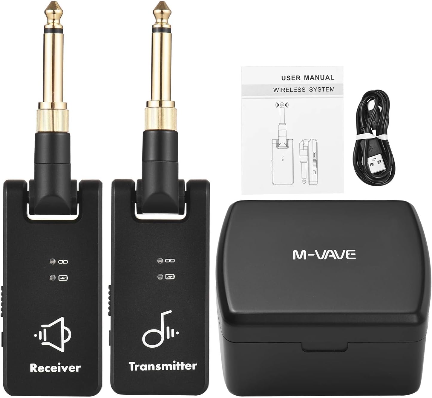 وایرلس گیتار m vave ws8 باکس شارژ دارm vave ws8 wireless air bridge charging box