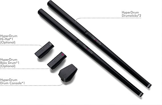 درام مجازی theodots hyperdrum Hyper drum kit Virtual drum Electric drum kit Portable Support Bluetooth MIDI Gift