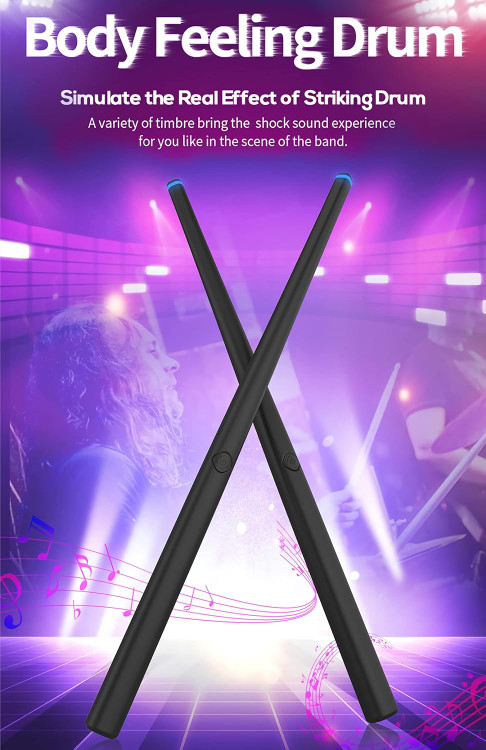 درام مجازی theodots hyperdrum Hyper drum kit Virtual drum Electric drum kit Portable Support Bluetooth MIDI Gift