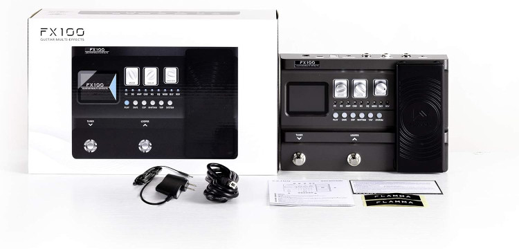 مولتی افکت flamma fx100FLAMMA FX100 Guitar Multi-effects Pedal with 55 Amp Models 151 Built-in Effects 80' Looper 40 Drum Machine 10 3rd Party IR Slots Headphone OTG for Home...