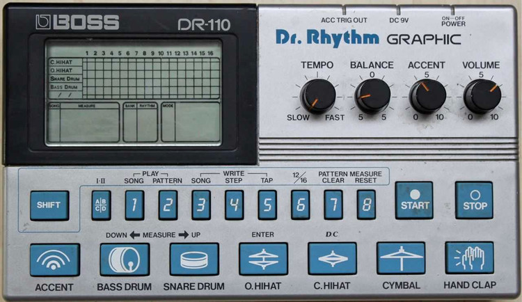 درام ماشین و ریتم باکس boss dr110 BOSS DR-110 Dr. Rhythm