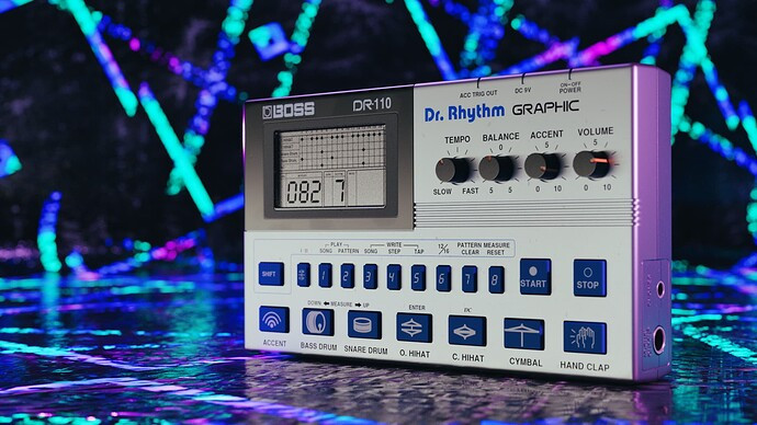 درام ماشین و ریتم باکس boss dr110 BOSS DR-110 Dr. Rhythm