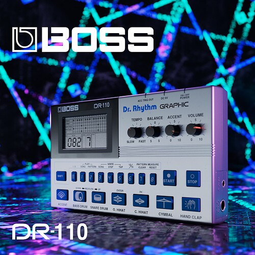 درام ماشین و ریتم باکس boss dr110 BOSS DR-110 Dr. Rhythm