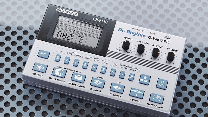 درام ماشین و ریتم باکس boss dr110 BOSS DR-110 Dr. Rhythm