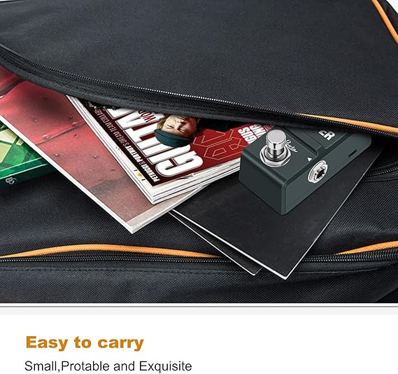 لوپر مینی rowin Rowin LN-332A Mini Guitar Loop Pedal with 10 Min Recording, Compact Electric Guitar Effect Pedal Looper