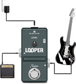 لوپر مینی rowin Rowin LN-332A Mini Guitar Loop Pedal with 10 Min Recording, Compact Electric Guitar Effect Pedal Looper