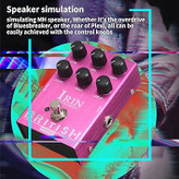 یونیت شبیه ساز کابینت irin british summina IRIN Mini Guitar Effect Pedal M-SHALL Speaker Simulator Cabinet Simulator Guitar Effector Pedal Speaker Simulation for Guitar Bass - British Sound Purple