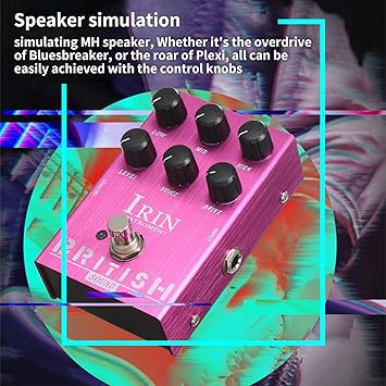 یونیت شبیه ساز کابینت irin british summina IRIN Mini Guitar Effect Pedal M-SHALL Speaker Simulator Cabinet Simulator Guitar Effector Pedal Speaker Simulation for Guitar Bass - British Sound Purple
