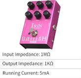 یونیت شبیه ساز کابینت irin british summina IRIN Mini Guitar Effect Pedal M-SHALL Speaker Simulator Cabinet Simulator Guitar Effector Pedal Speaker Simulation for Guitar Bass - British Sound Purple