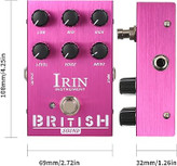 یونیت شبیه ساز کابینت irin british summina IRIN Mini Guitar Effect Pedal M-SHALL Speaker Simulator Cabinet Simulator Guitar Effector Pedal Speaker Simulation for Guitar Bass - British Sound Purple