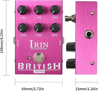 یونیت شبیه ساز کابینت irin british summina IRIN Mini Guitar Effect Pedal M-SHALL Speaker Simulator Cabinet Simulator Guitar Effector Pedal Speaker Simulation for Guitar Bass - British Sound Purple