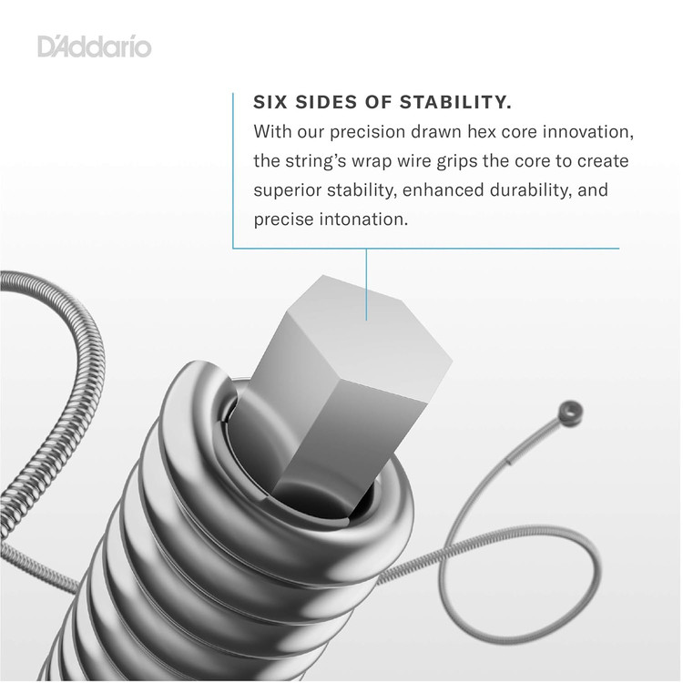 سیم گیتار بیس داداریو daddario exl170 D'Addario EXL170 Nickel Wound Bass Guitar Strings, Light, 45-100, Long Scale